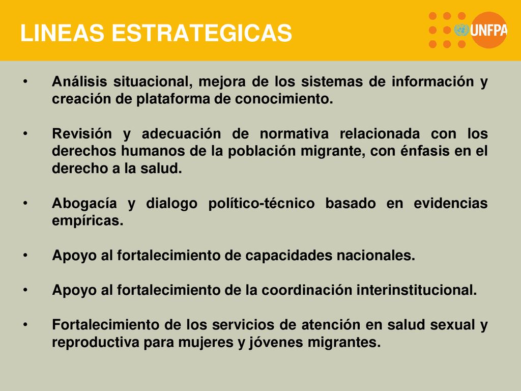 LINEAS ESTRATEGICAS Análisis situacional, mejora de los sistemas de información y creación de plataforma de conocimiento.