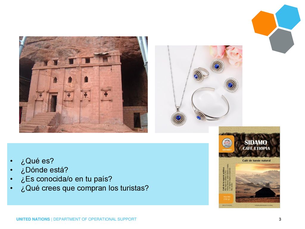¿Qué es ¿Dónde está ¿Es conocida/o en tu país ¿Qué crees que compran los turistas