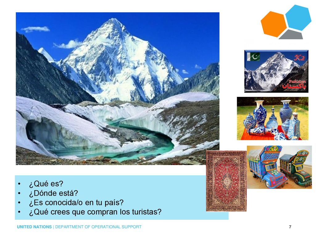 ¿Qué es ¿Dónde está ¿Es conocida/o en tu país ¿Qué crees que compran los turistas