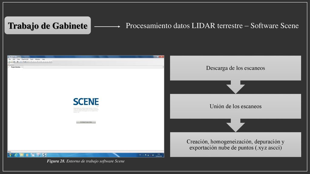 Trabajo de Gabinete Procesamiento datos LIDAR terrestre – Software Scene.