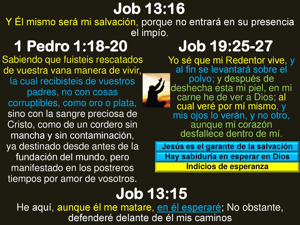 Jesús es el garante de la salvación Hay sabiduría en esperar en Dios