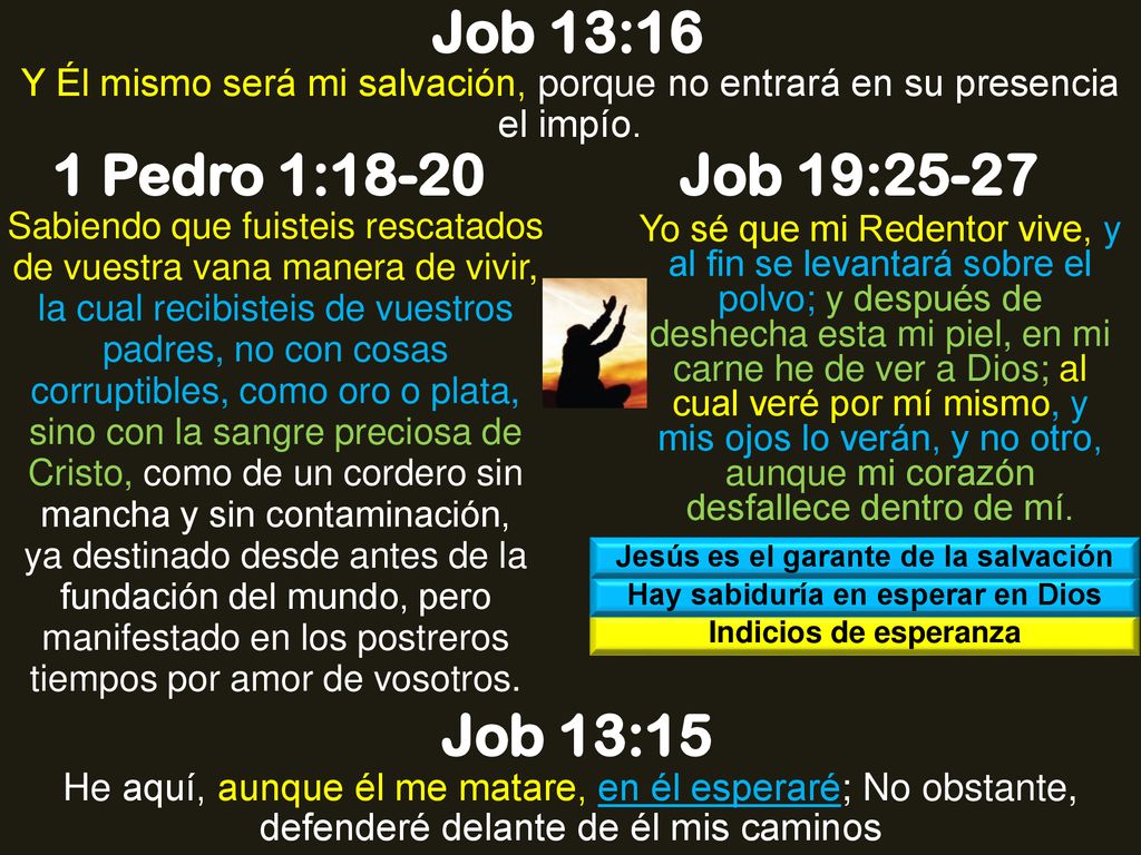 Jesús es el garante de la salvación Hay sabiduría en esperar en Dios
