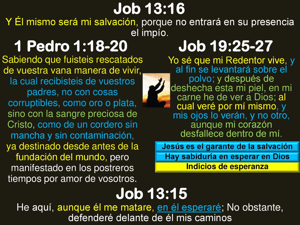 Jesús es el garante de la salvación Hay sabiduría en esperar en Dios