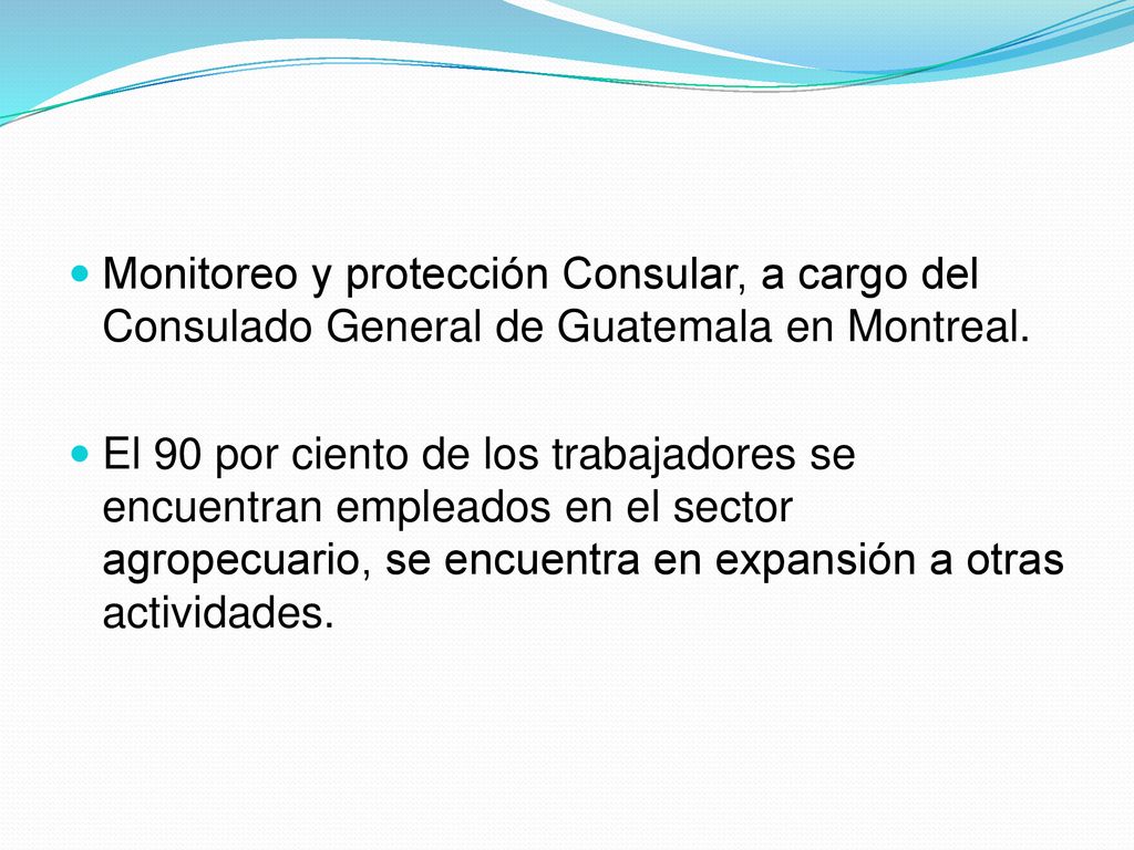 Monitoreo y protección Consular, a cargo del Consulado General de Guatemala en Montreal.