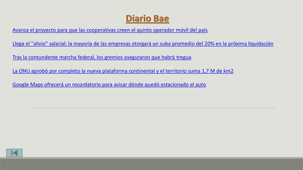 Diario Bae Avanza el proyecto para que las cooperativas creen el quinto operador móvil del país.
