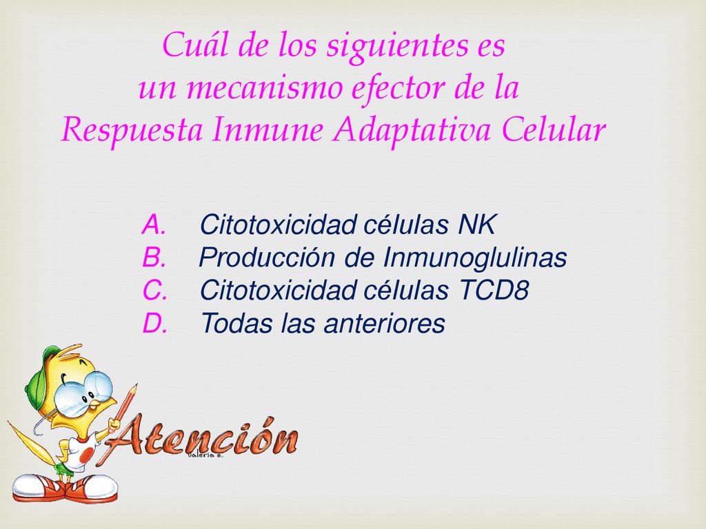 Cuál de los siguientes es un mecanismo efector de la
