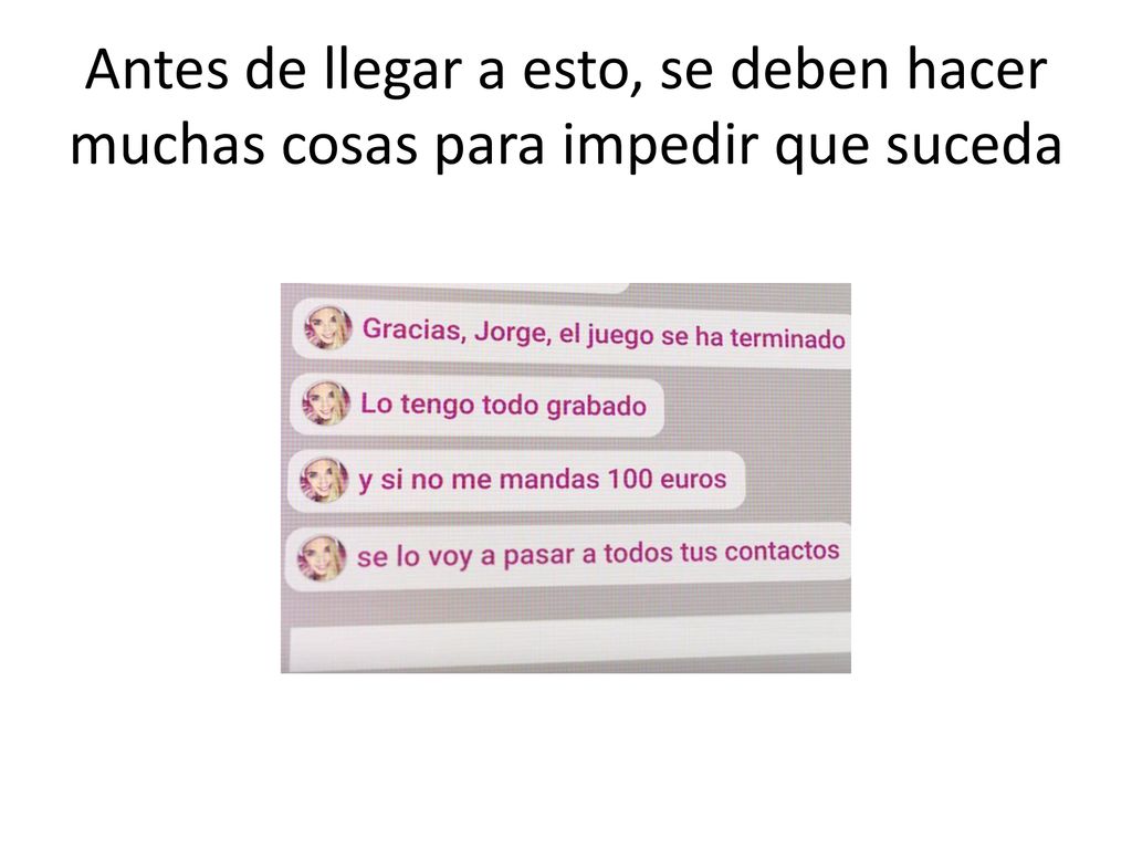 Antes de llegar a esto, se deben hacer muchas cosas para impedir que suceda