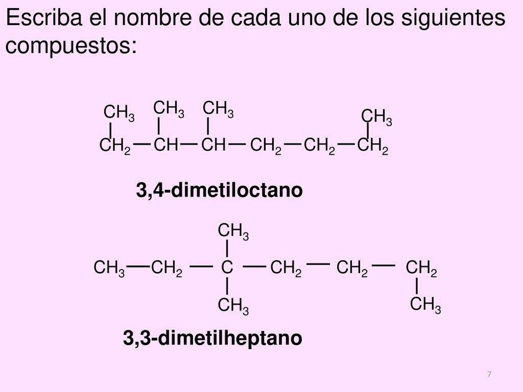Escriba el nombre de cada uno de los siguientes compuestos:
