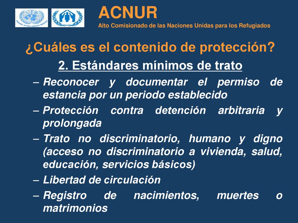 ACNUR Alto Comisionado de las Naciones Unidas para los Refugiados