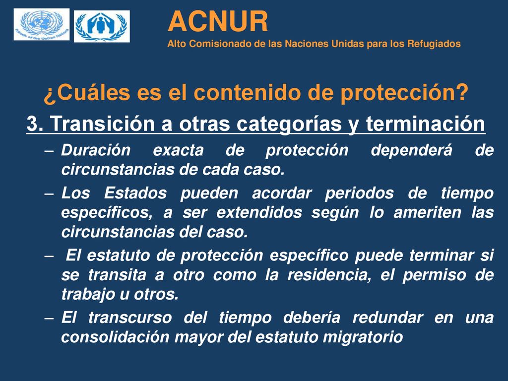 ACNUR Alto Comisionado de las Naciones Unidas para los Refugiados