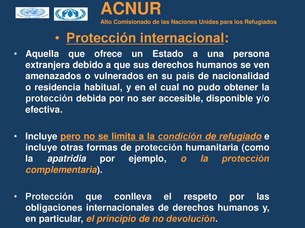 ACNUR Alto Comisionado de las Naciones Unidas para los Refugiados