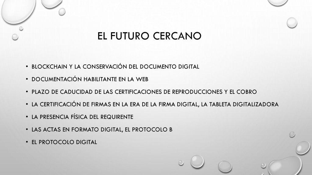 El futuro cercano Blockchain y la conservación del documento digital