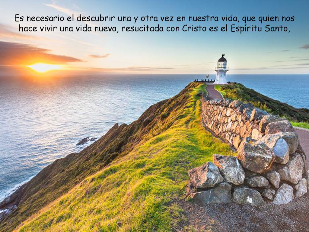 Es necesario el descubrir una y otra vez en nuestra vida, que quien nos hace vivir una vida nueva, resucitada con Cristo es el Espíritu Santo,