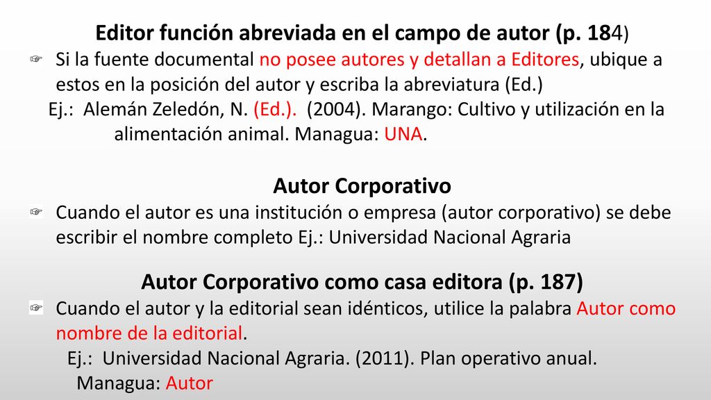 Autor Corporativo como casa editora (p. 187)