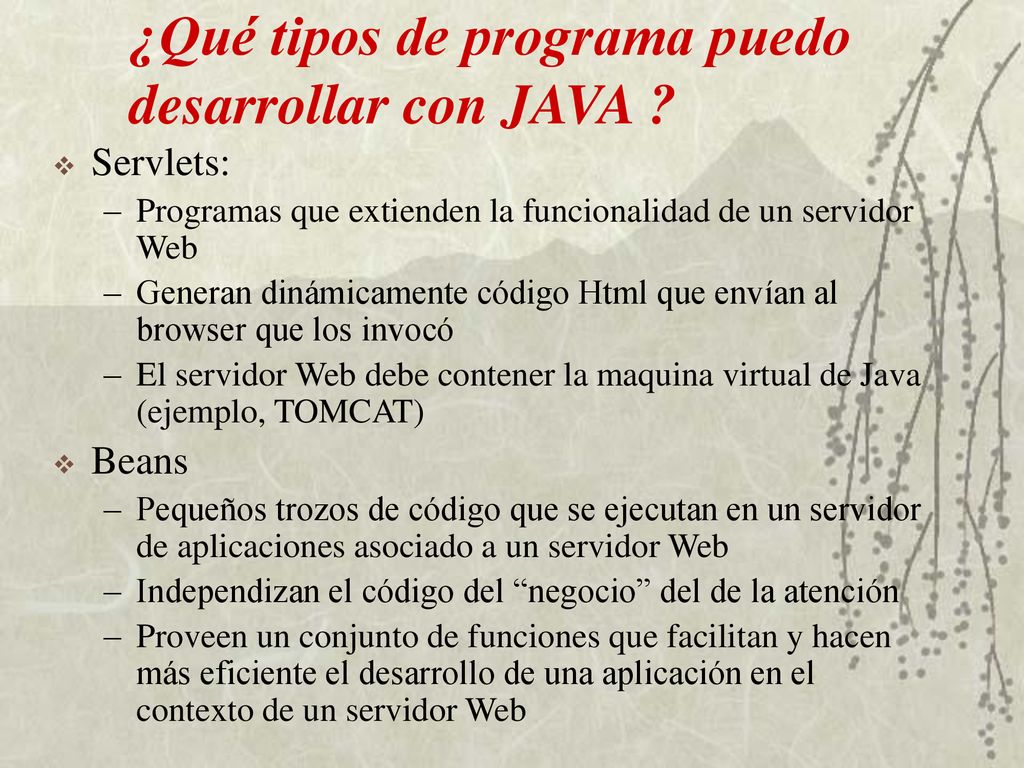 ¿Qué tipos de programa puedo desarrollar con JAVA