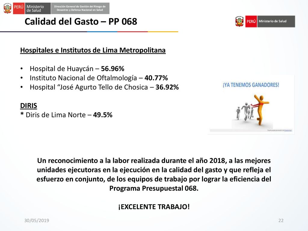 Dirección General de Gestión del Riesgo de Desastres y Defensa Nacional en Salud