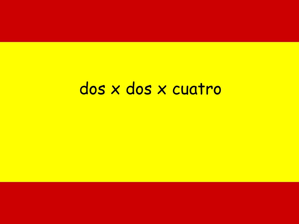dos x dos x cuatro 2 x 2 x 4 = 16