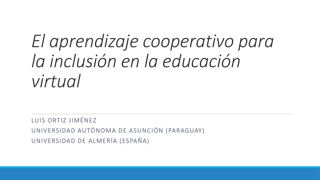 El aprendizaje cooperativo para la inclusión en la educación virtual
