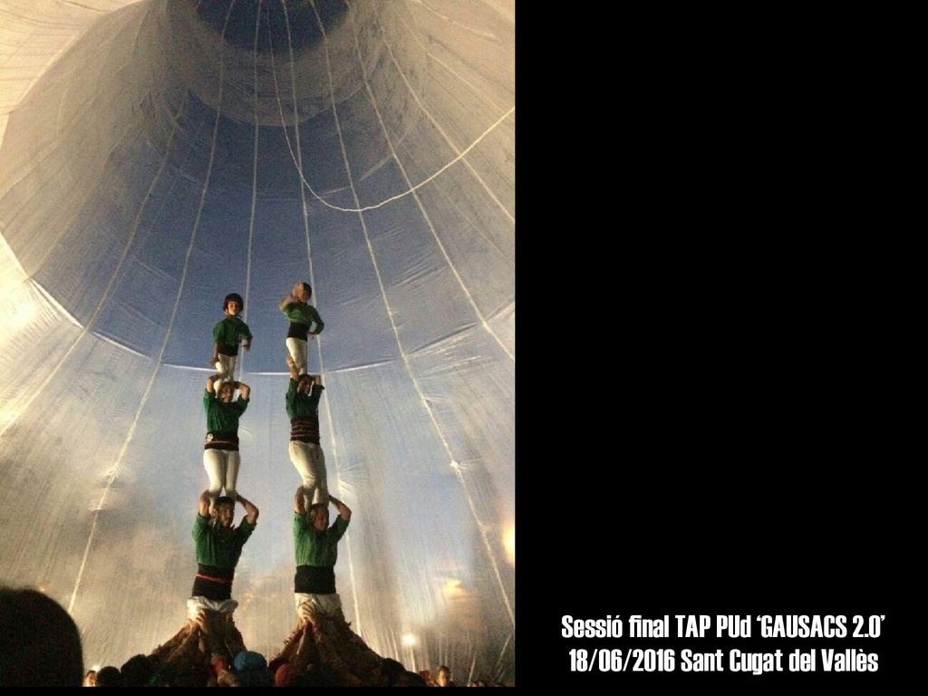 Sessió final TAP PUd ‘GAUSACS 2.0’ 18/06/2016 Sant Cugat del Vallès