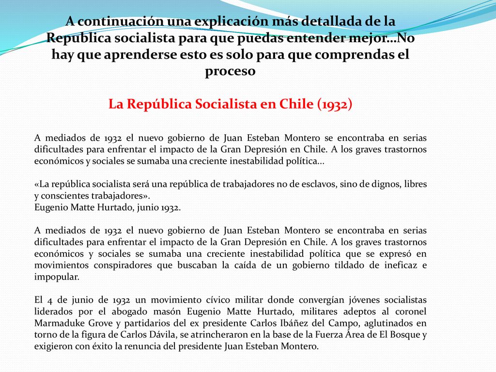 La República Socialista en Chile (1932)