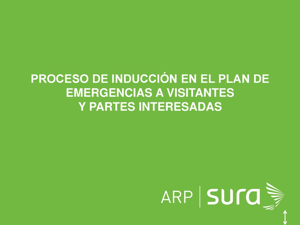 PROCESO DE INDUCCIÓN EN EL PLAN DE EMERGENCIAS A VISITANTES Y PARTES INTERESADAS