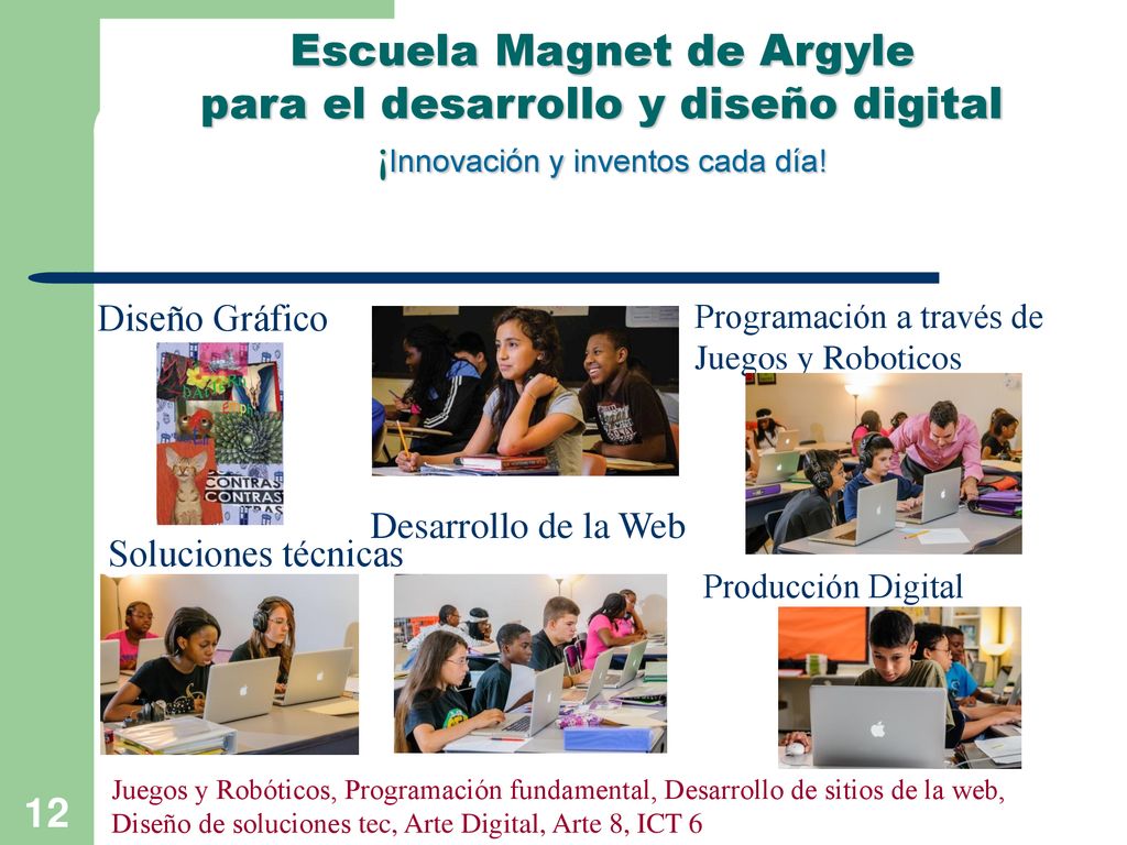 Escuela Magnet de Argyle para el desarrollo y diseño digital ¡Innovación y inventos cada día!