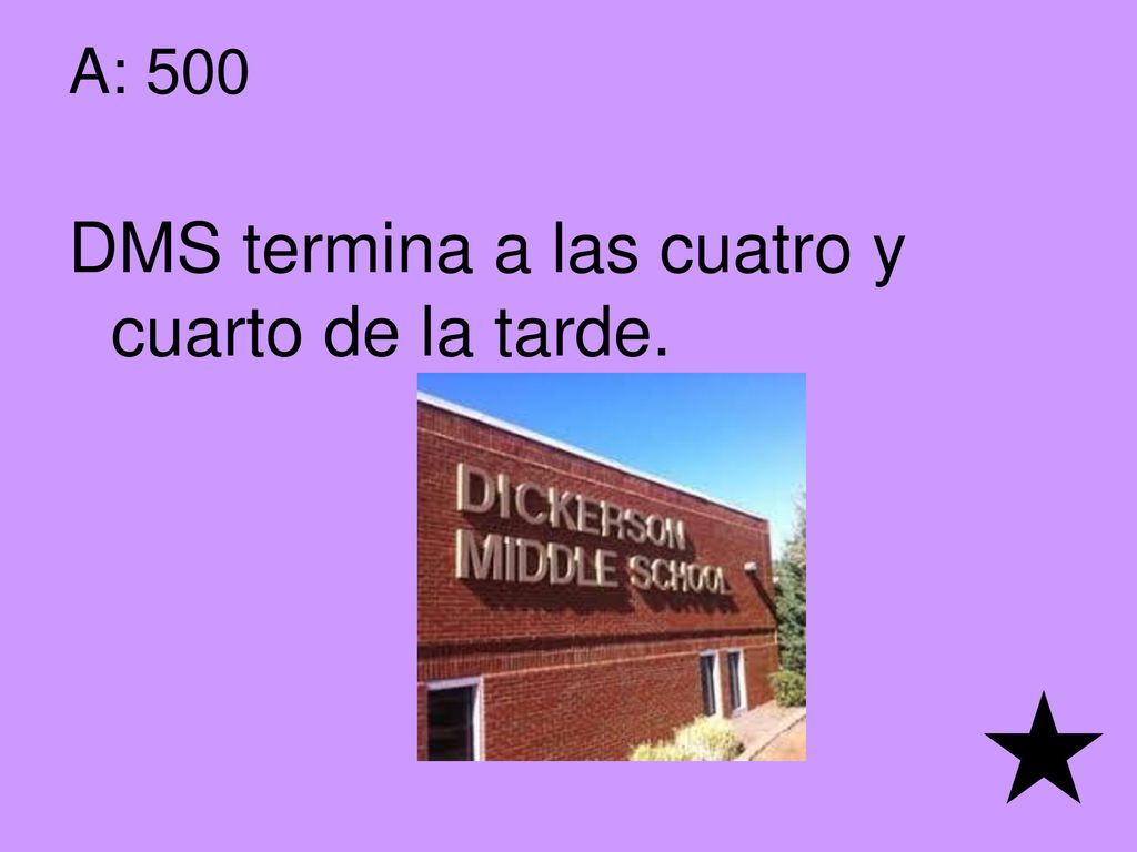 DMS termina a las cuatro y cuarto de la tarde.