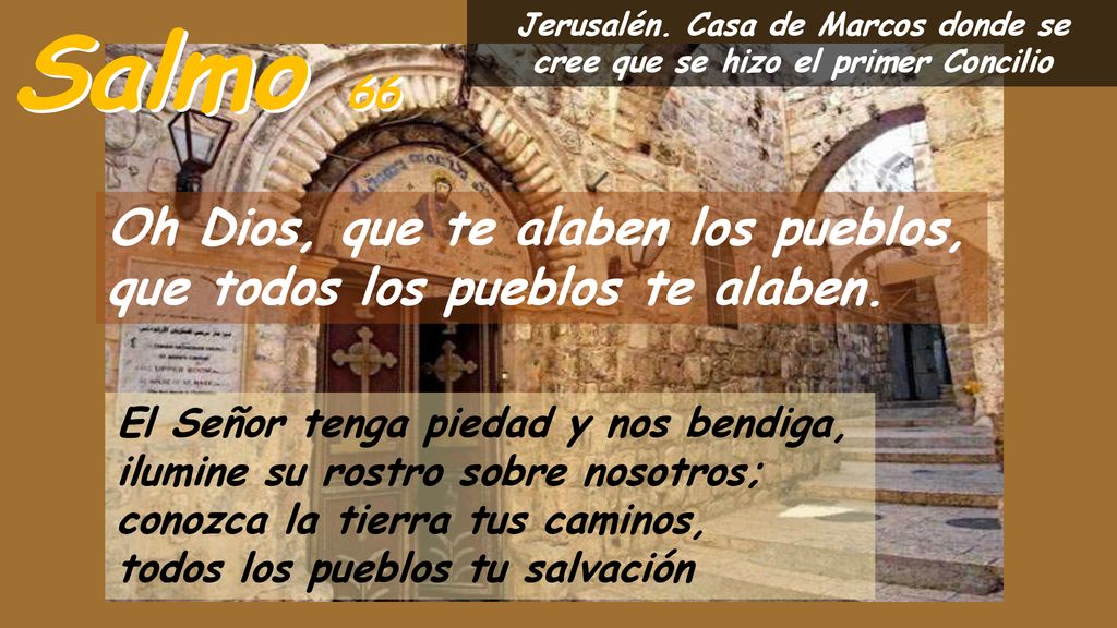 Jerusalén. Casa de Marcos donde se cree que se hizo el primer Concilio