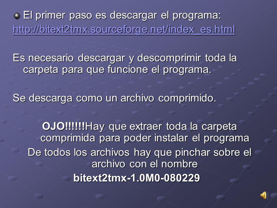 De todos los archivos hay que pinchar sobre el archivo con el nombre