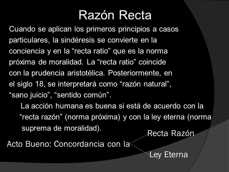Recta Razón Acto Bueno: Concordancia con la Ley Eterna