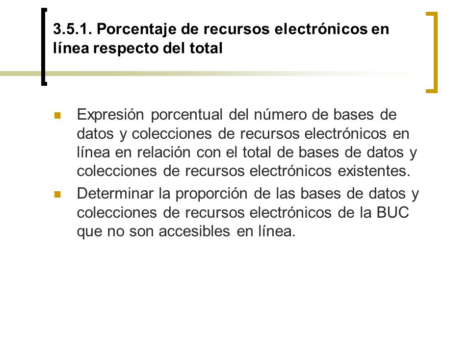 Porcentaje de recursos electrónicos en línea respecto del total
