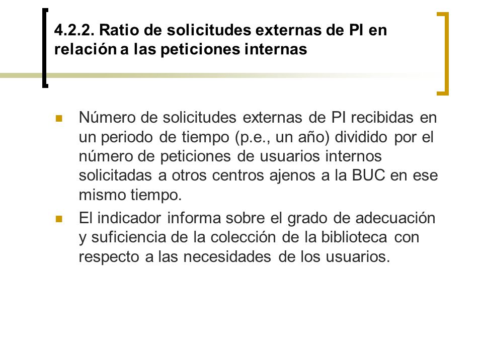 Ratio de solicitudes externas de PI en relación a las peticiones internas