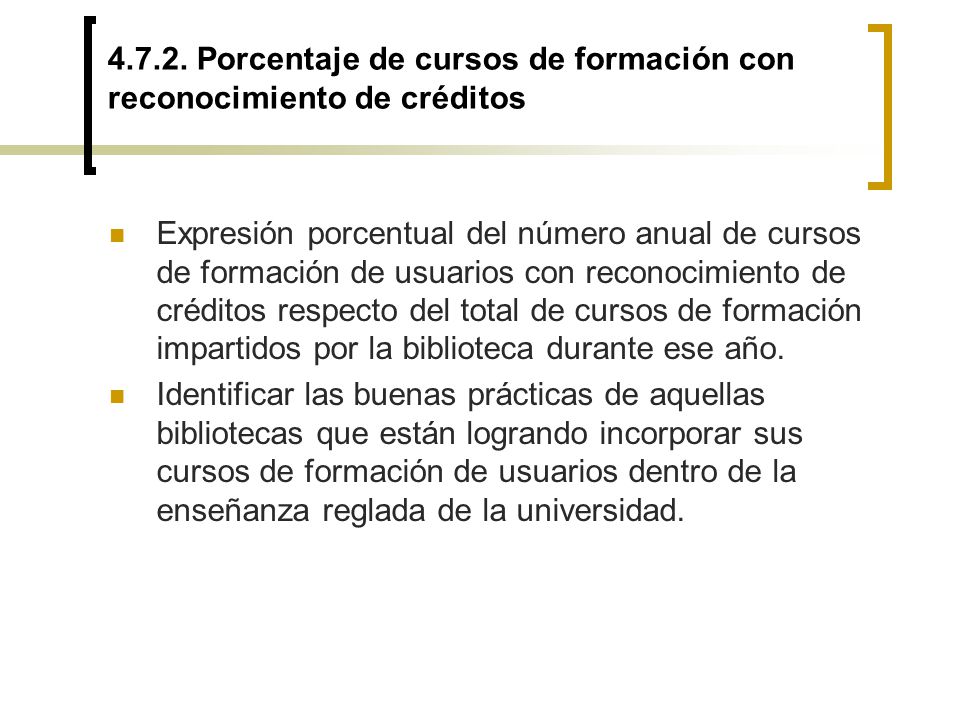 Porcentaje de cursos de formación con reconocimiento de créditos