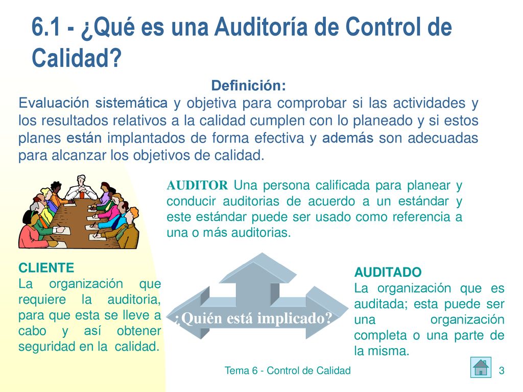 6.1 - ¿Qué es una Auditoría de Control de Calidad