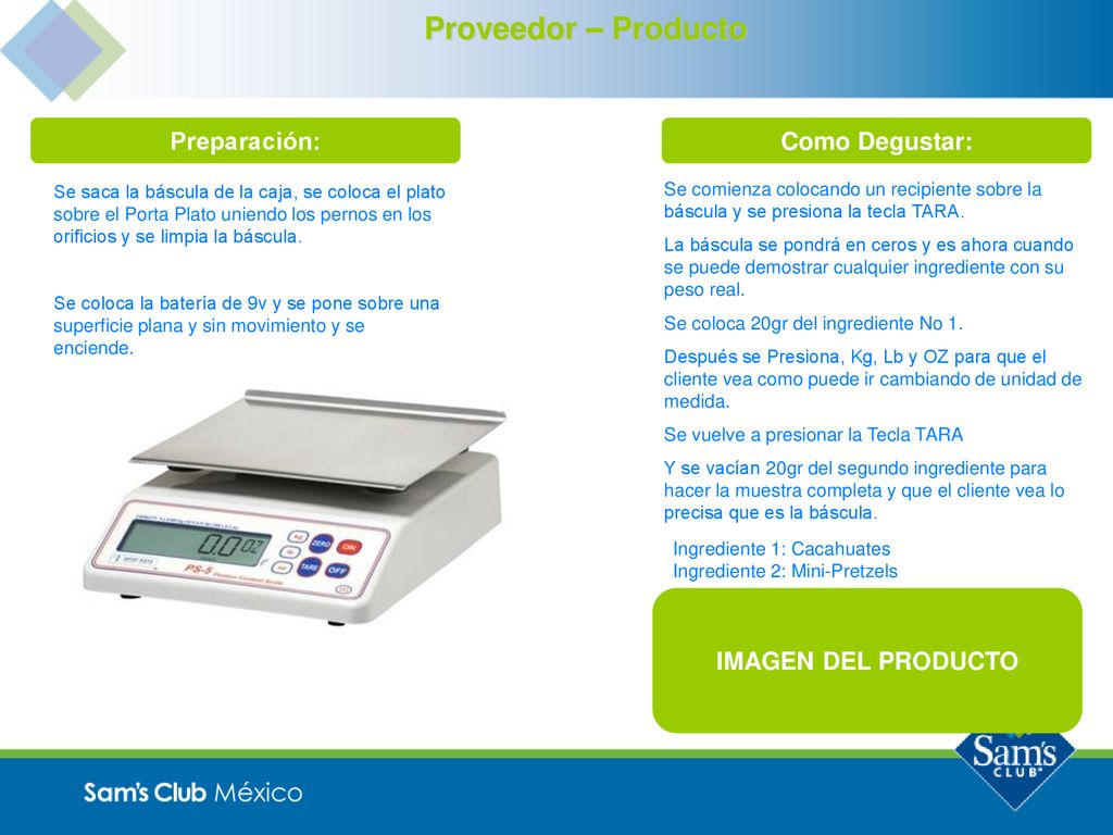 Proveedor – Producto Preparación: Como Degustar: IMAGEN DEL PRODUCTO
