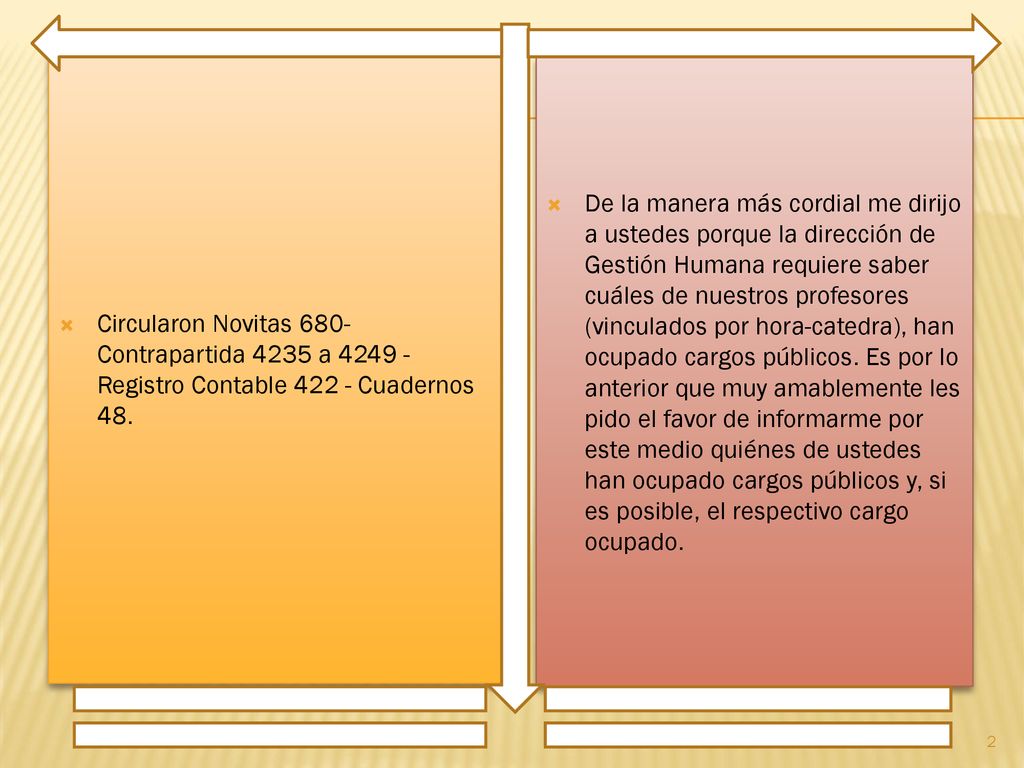 Circularon Novitas 680- Contrapartida 4235 a Registro Contable Cuadernos 48.