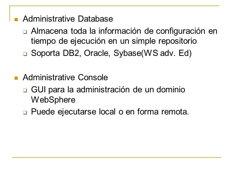 Administrative Database
