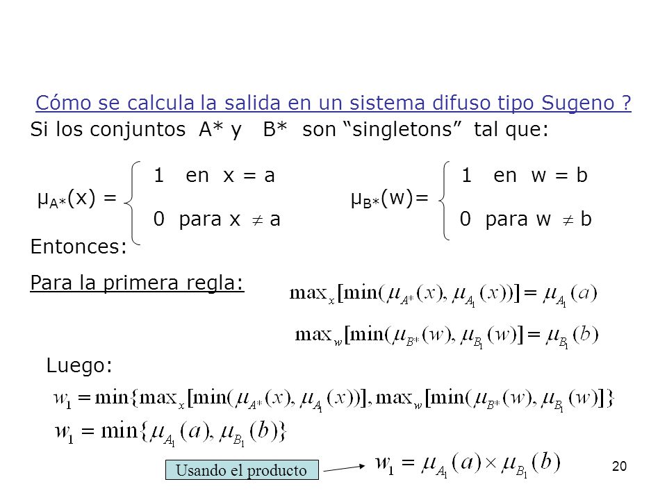 Si los conjuntos A* y B* son singletons tal que: