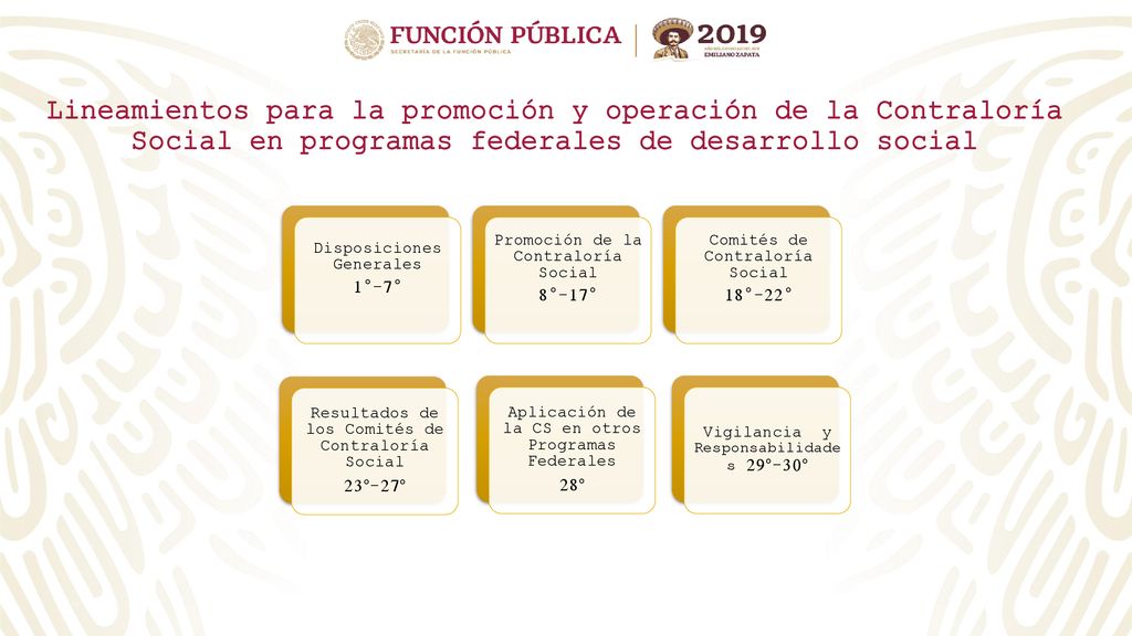 Lineamientos para la promoción y operación de la Contraloría Social en programas federales de desarrollo social