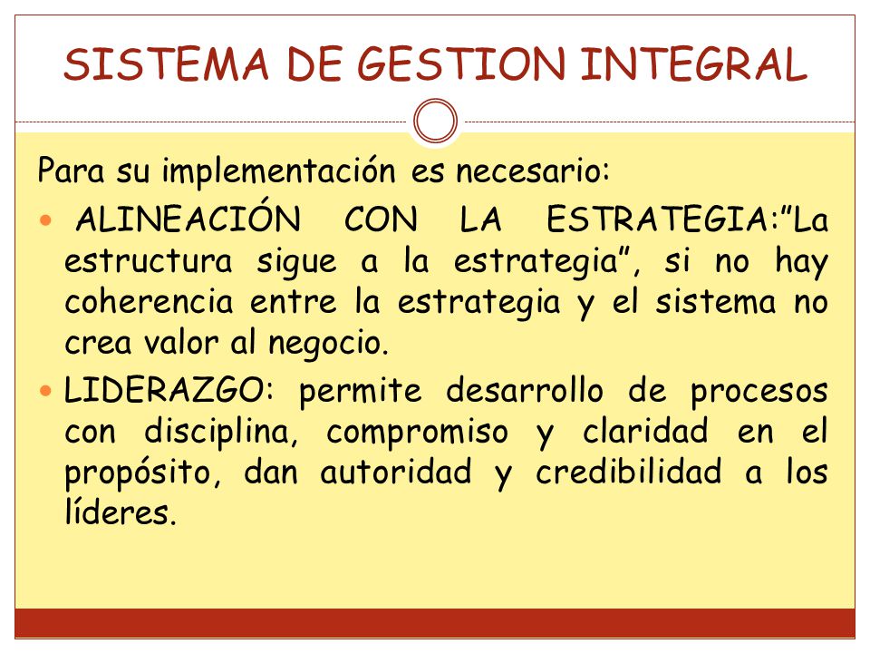 SISTEMA DE GESTION INTEGRAL