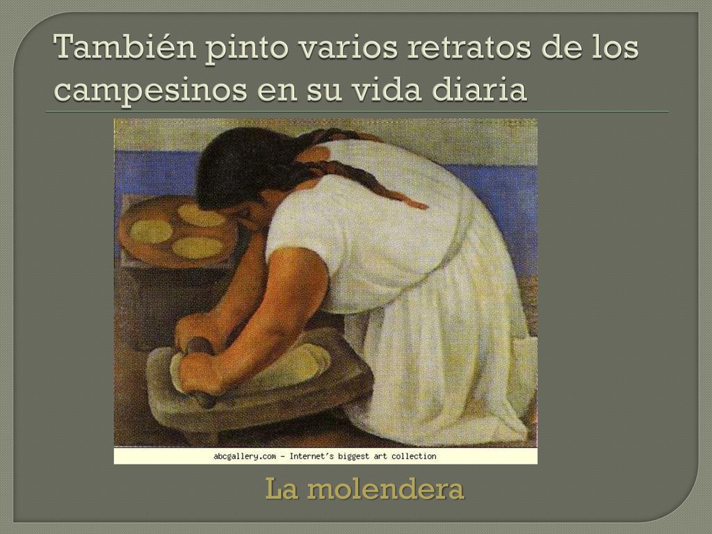También pinto varios retratos de los campesinos en su vida diaria