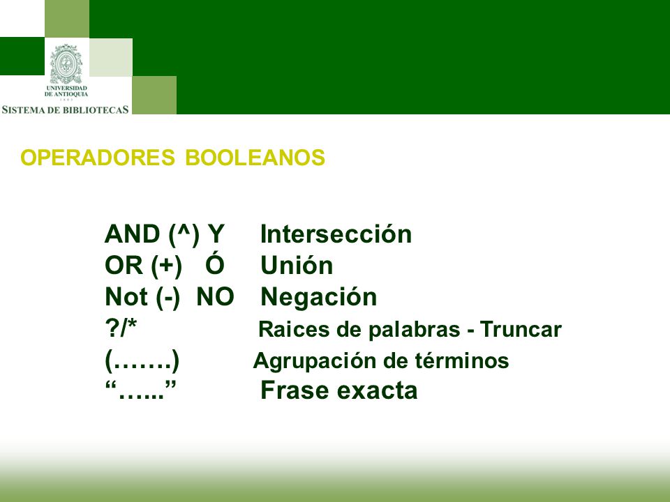 /* Raices de palabras - Truncar (…….) Agrupación de términos