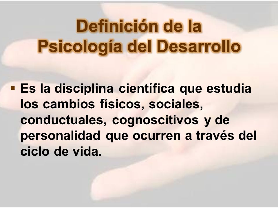 Psicología del Desarrollo
