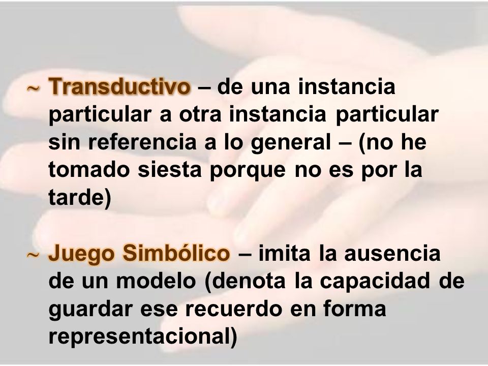 Transductivo – de una instancia particular a otra instancia particular sin referencia a lo general – (no he tomado siesta porque no es por la tarde)