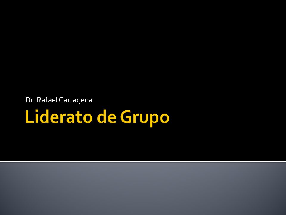 Dr. Rafael Cartagena Liderato de Grupo