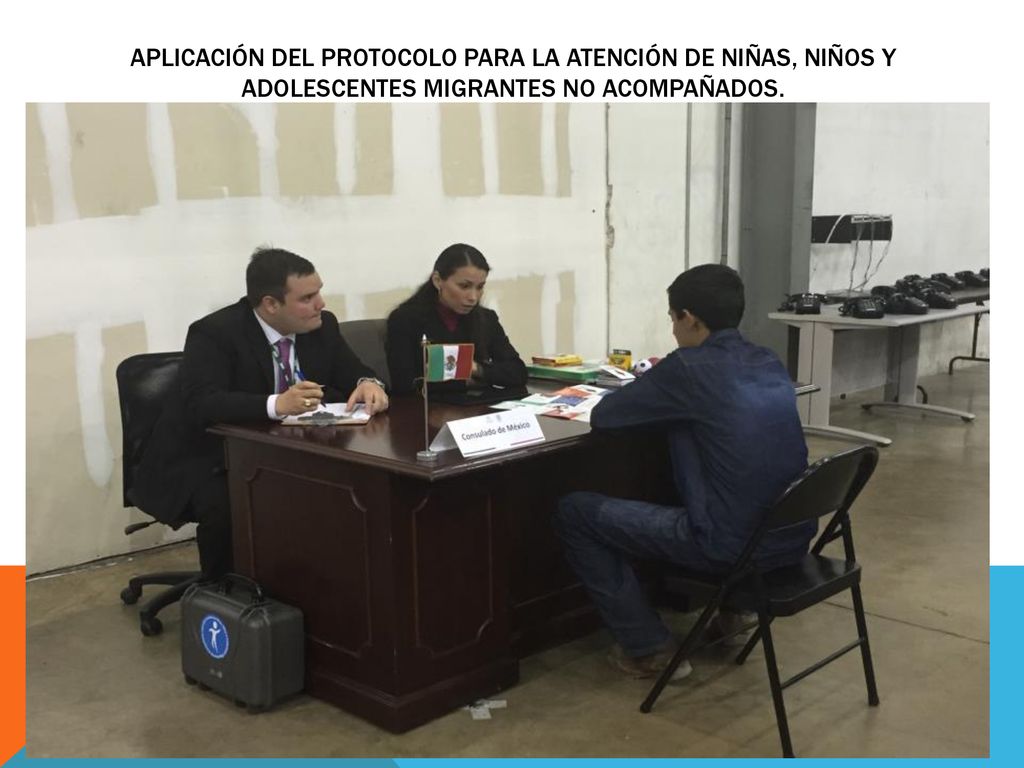 Aplicación del Protocolo para la Atención de Niñas, Niños y Adolescentes Migrantes No Acompañados.