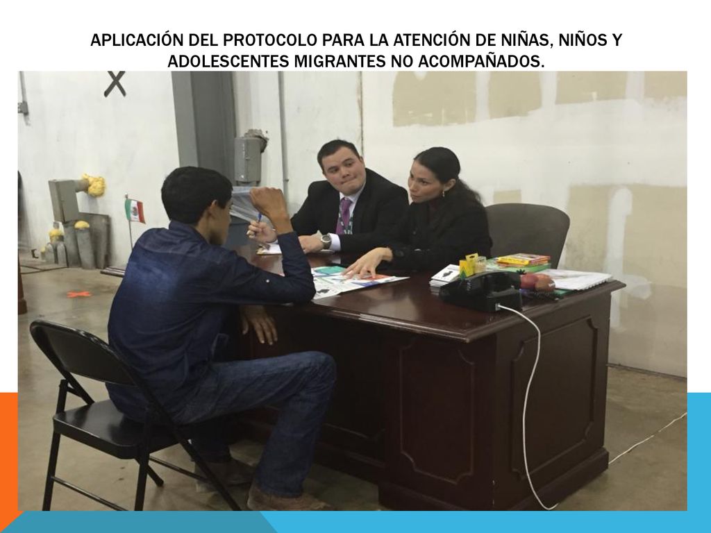 Aplicación del Protocolo para la Atención de Niñas, Niños y Adolescentes Migrantes No Acompañados.
