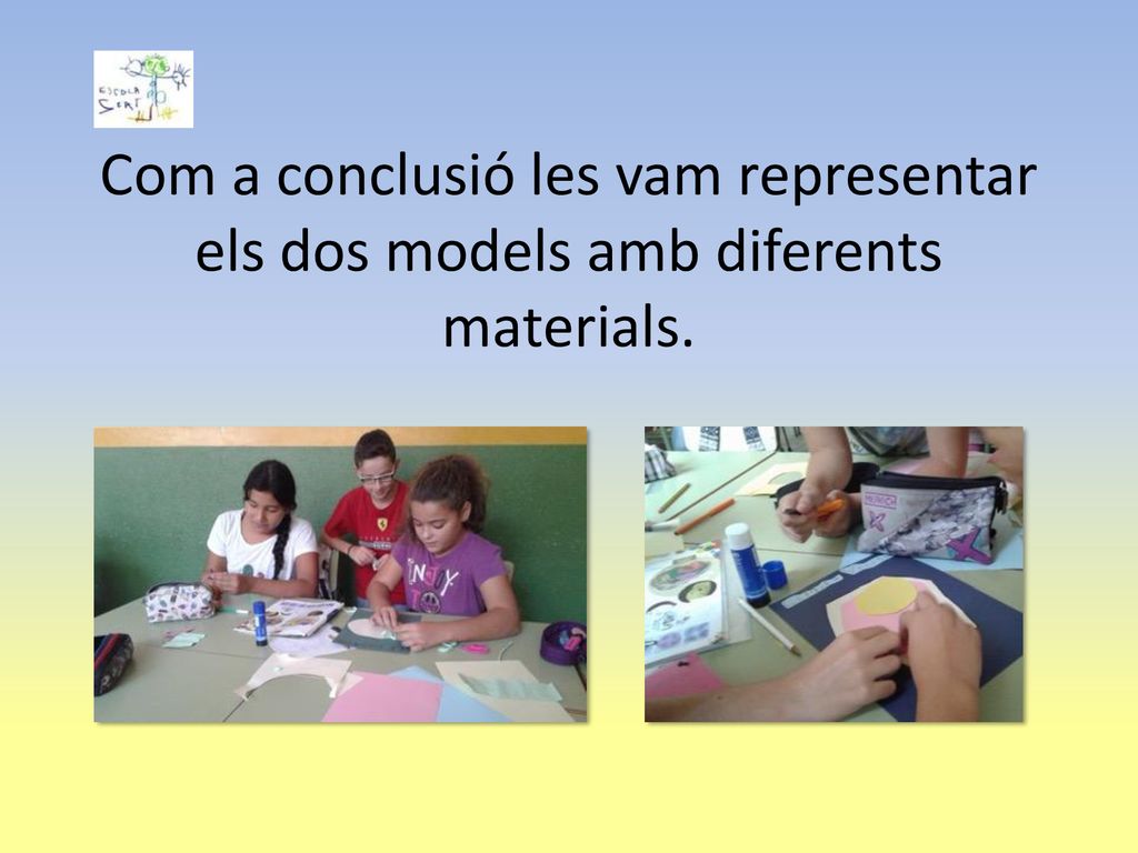 Com a conclusió les vam representar els dos models amb diferents materials.