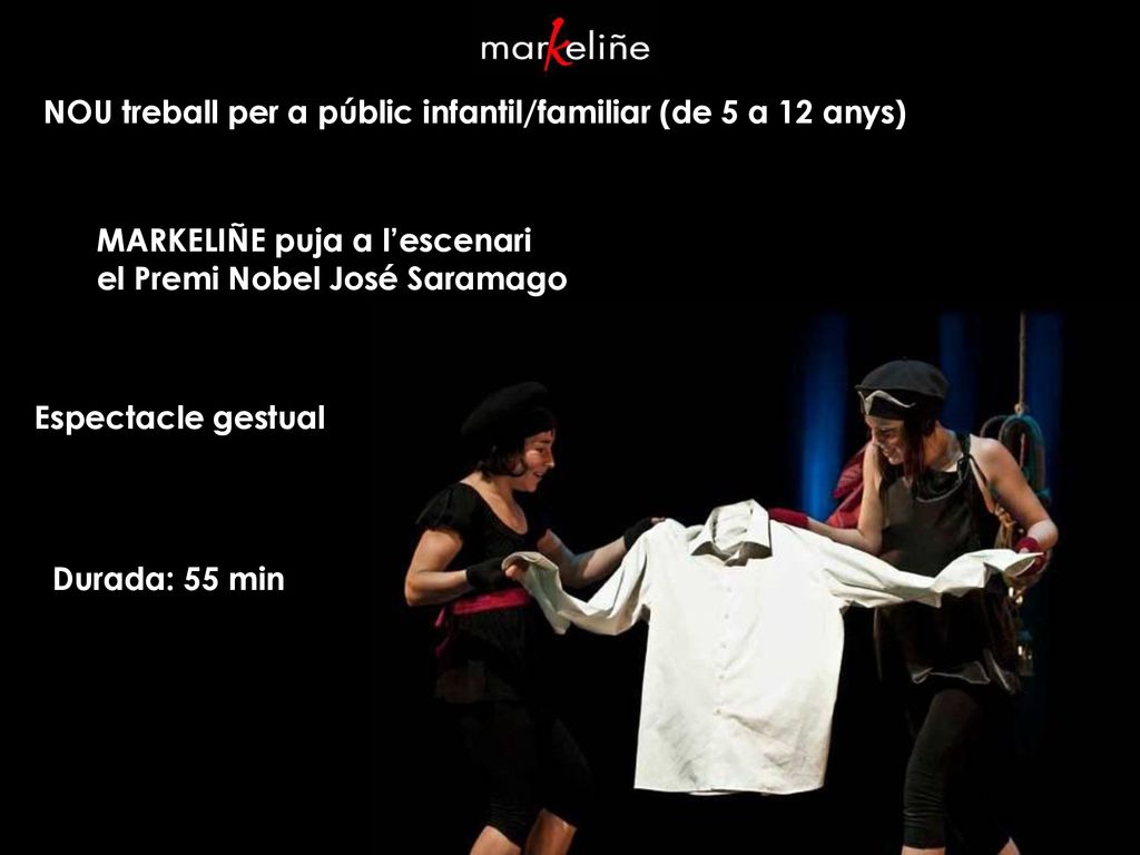 NOU treball per a públic infantil/familiar (de 5 a 12 anys)