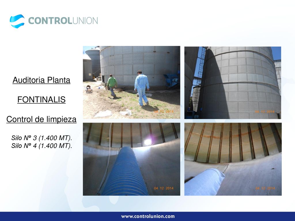 Auditoria Planta FONTINALIS Control de limpieza Silo Nº 3 (1.400 MT).